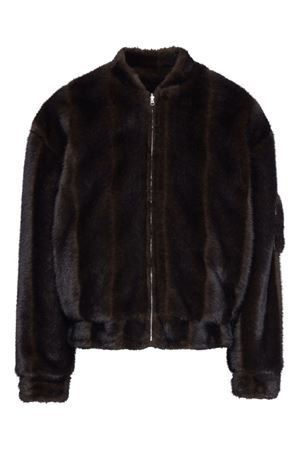 Bomber jacket with faux shearling trim MM6 MAISON MARGIELA | SH2AM0044MTN122962